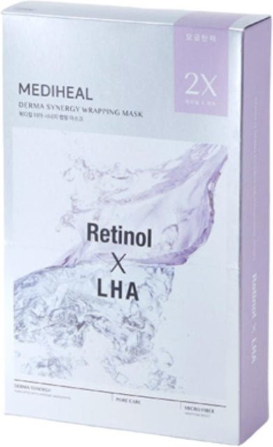 Mediheal Derma Synergy Wrapping Mask, Retinol & LHA, 10er-Pack - Bild 1