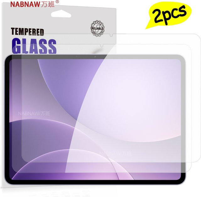 2er-Pack Displayschutzfolie aus gehärtetem Glas für OPPO Pad 5 12,1 Zoll, transparent, 9H Anti-Kratz-Schutz - Bild 1