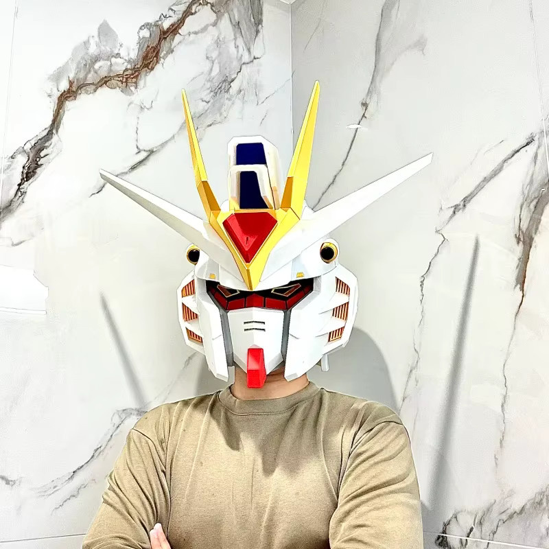 TAKARA TOMY Strike Freedom LED-Leuchthelm, Tragbare Maske, Cosplay-Requisite, Desktop-Ornament, Sammlermodell - Bild 3