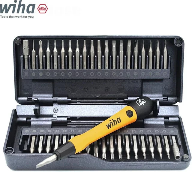 Wiha 40 in 1 ESD Micro Precision Magnetschraubendreher-Set mit 42-teiligem Bit-Set Z6901C4 - Bild 1