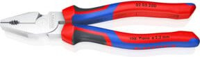 Knipex Kraft-Kombizange mit Comfort-Griffen verchromt, mehrfarbig, Länge: 200 mm - Bild 1