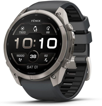 Garmin fēnix 9 Pro Smartwatch mit 3,81 cm AMOLED Touchscreen, 64 GB Speicher und GPS, 99 g