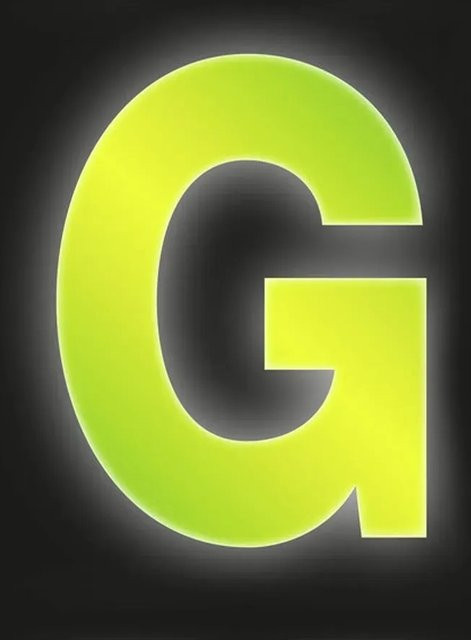 Reflektierender Klebebuchstabe G von Conacord in Gelb, Höhe: 8 cm - Bild 1
