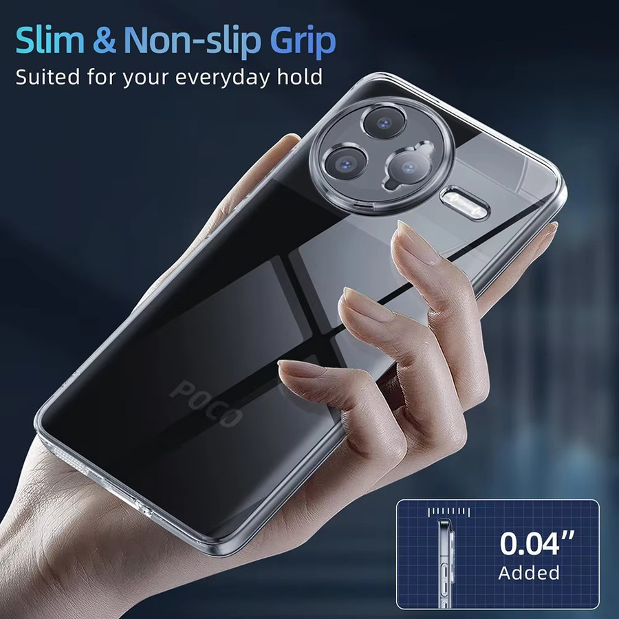 Transparente Silikon Hülle für Xiaomi POCO F8 Ultra F7 F6 F5 F4 F3 Pro 4G 5G Soft Cover - Bild 6