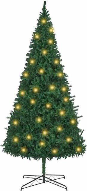 vidaXL Weihnachtsbaum in Grün mit dekorativen LED-Saitenlichtern aus PVC, 400 cm - Bild 1