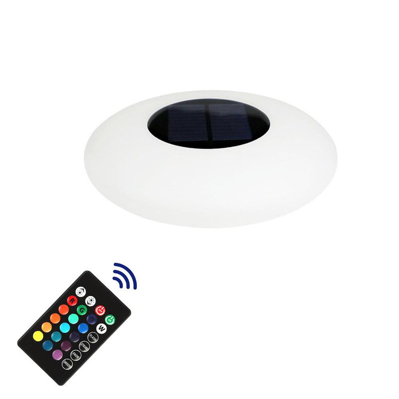 TOMTOP JMS Solar LED Schwimmlicht Set mit 16 Farben, IP67 Wasserdicht, Weiß, 4 Stück - Bild 8