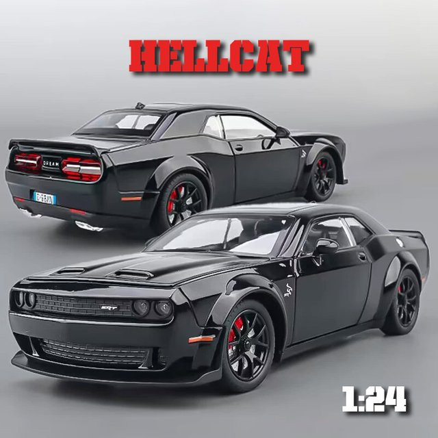 Maisto Hellcat-Legierungsauto, Spielfahrzeug, 1:32, Metall, Grau, Schwarz - Bild 1