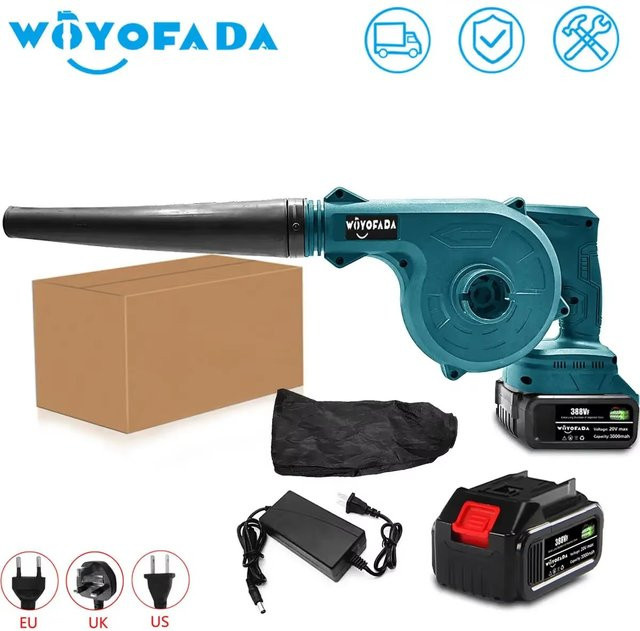 WOYOFADA 2 in 1 Akku-Staubsauger und elektrisches Gebläse für Makita 18 V Akkus zum Reinigen von Staub und Blättern - Bild 1