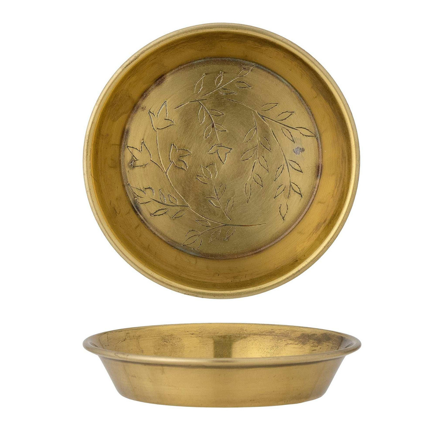 Bloomingville Schale Kry aus Metall in Messing Gold, gehämmert, Durchmesser: 10 cm - Bild 1