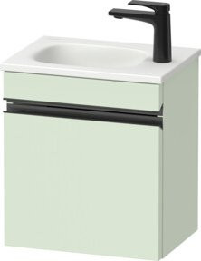 Duravit Waschtischunterschrank Sivida wandhängend mit Soft-Close-Türen, Farbe Grün Matt, B/T/H: 40 x 44 x 29,5 cm - Bild 1