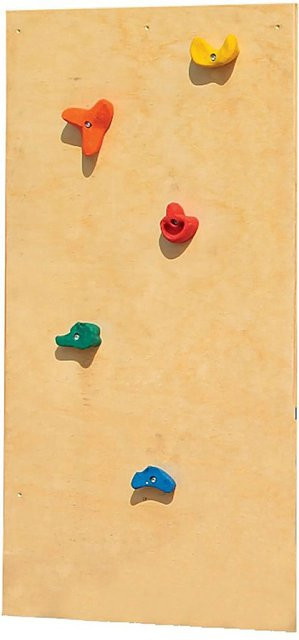Karibu Kletterwand Classic in Natur-Braun inklusive Klettersteinen, B/H/T: 75,5 x 152 x 1,8 cm - Bild 1