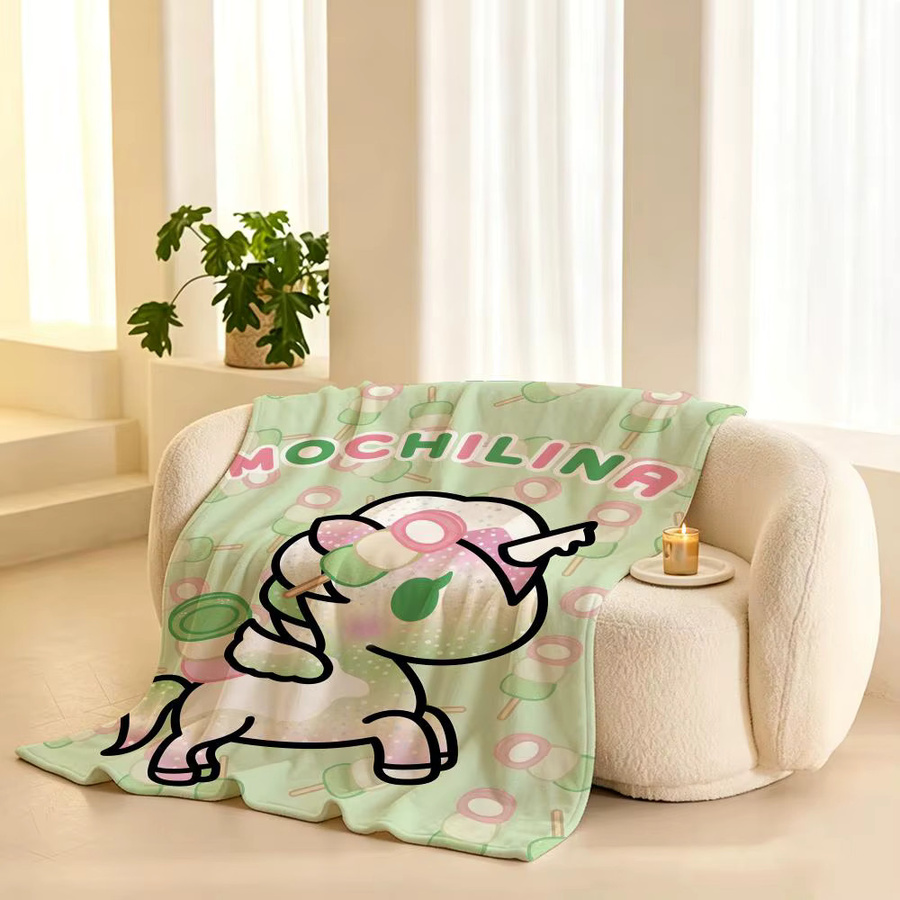 t-tokidoki Überwurfdecke aus weichem Flanell-Fleece in Multicolour - Bild 3