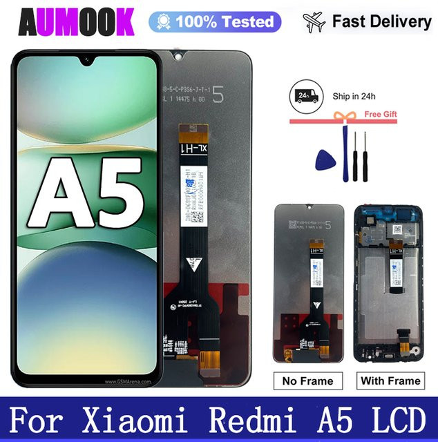Xiaomi Redmi A5 LCD-Display Touchscreen-Digitizer-Baugruppe in Schwarz mit 6,88 Zoll Display - Bild 1