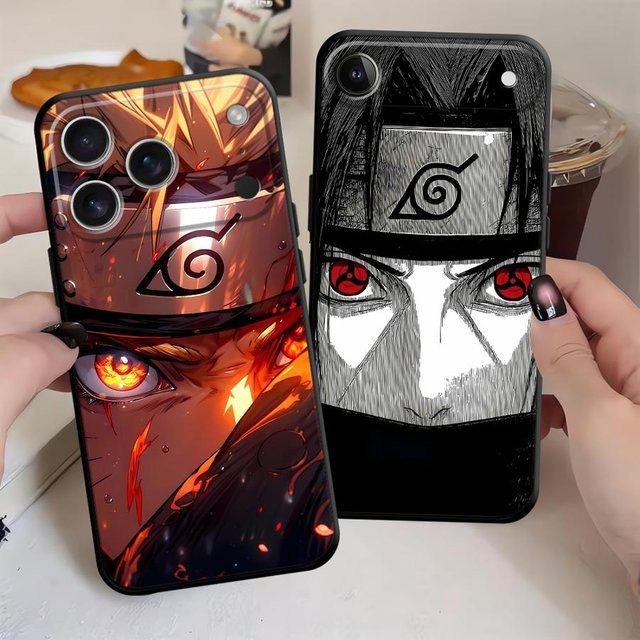 Naruto Handyhülle für iPhone Modelle in Schwarz und Multicolour weiche Schutzhülle - Bild 1