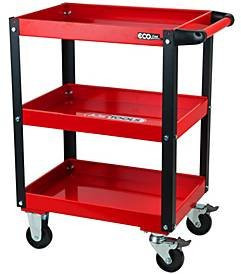 KS Tools ECOline Werkstatt-Servicewagen aus Stahl in Rot, H: 85,0 cm, B: 68,0 cm, T: 42,5 cm - Bild 2