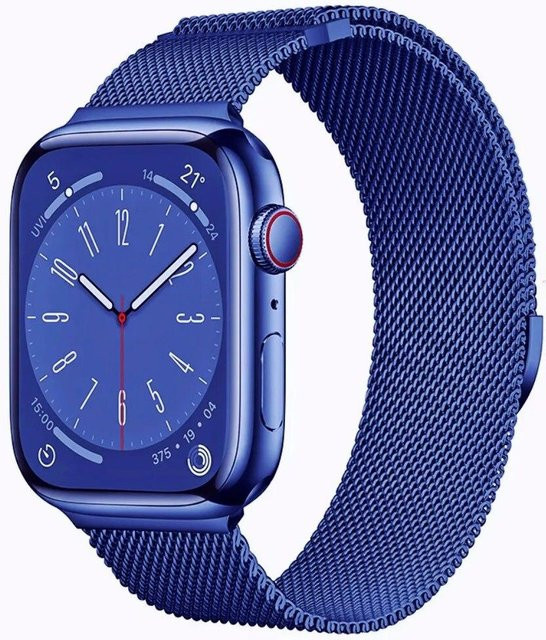 MY-CASE Uhrenarmband Edelstahl, magnetisch, Blau, Unisex - Bild 1