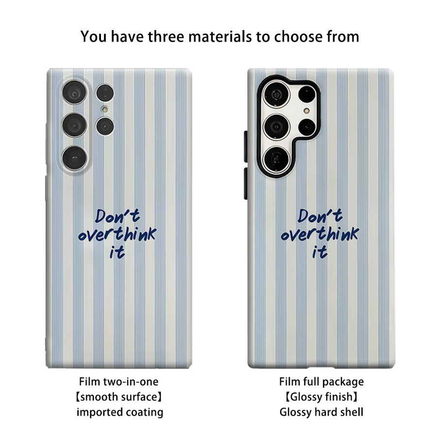 Stoßfeste Doppelschicht Handyhülle Küstenstreifen für Samsung Galaxy S25 Ultra, S24 und S23 Ultra Plus in Blau - Bild 2