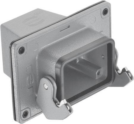 HARTING Wanddurchführungsgehäuse 19 30 024 1131 19300241131 aus Edelstahl in Grau - Bild 1