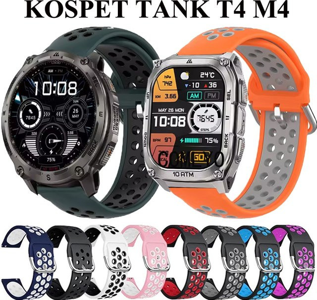 KOSPET Uhrenarmband Silikon, 22 mm, Unisex - Bild 1