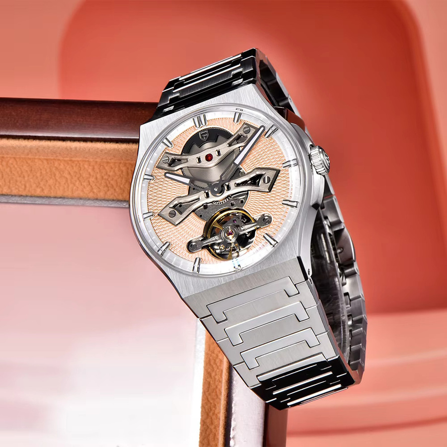 PAGANI DESIGN Armbanduhr Tourbillon, Automatik, Edelstahl, Saphirglas, Herren - Bild 5