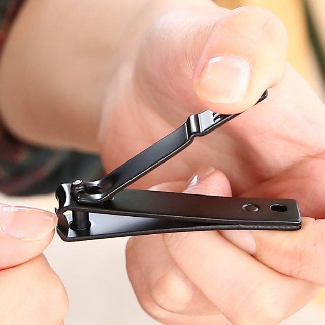 KuZHEN Zehennagelknipser, Edelstahl, Schwarz, Unisex - Bild 1