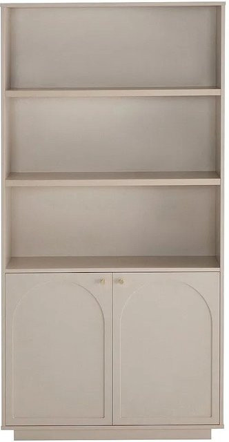 Bücherregal Valoniro von Vente-unique in Beige und Gold, modern und freistehend, B/T/H: 90 x 35 x 180 cm - Bild 1
