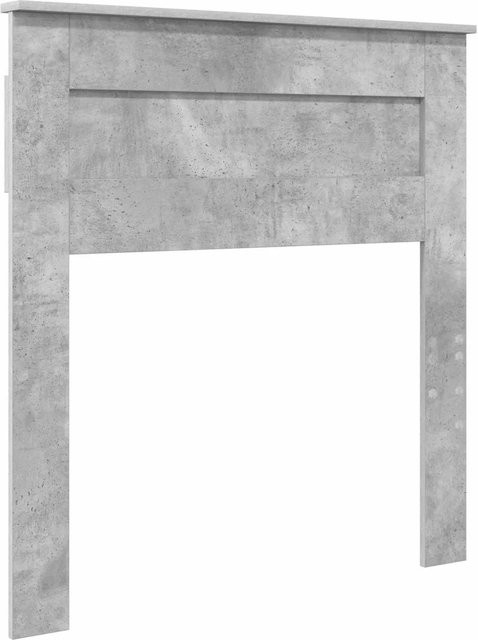 vidaXL Kopfteil aus Holzwerkstoff in Beton Grau, Breite: 90 cm, Höhe: 93 cm, Tiefe: 7 cm - Bild 1