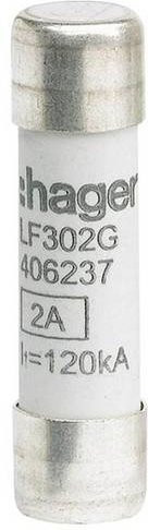 Hager LF302G Feinsicherung Silber, 10 Stück, Durchmesser: 10 mm, Länge: 38 mm - Bild 1