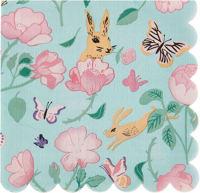 Rico Design Servietten Frühlingswiese mit floralem Muster in Multicolour, B/T: 32,0 x 31,5 x 0,2 cm - Bild 1