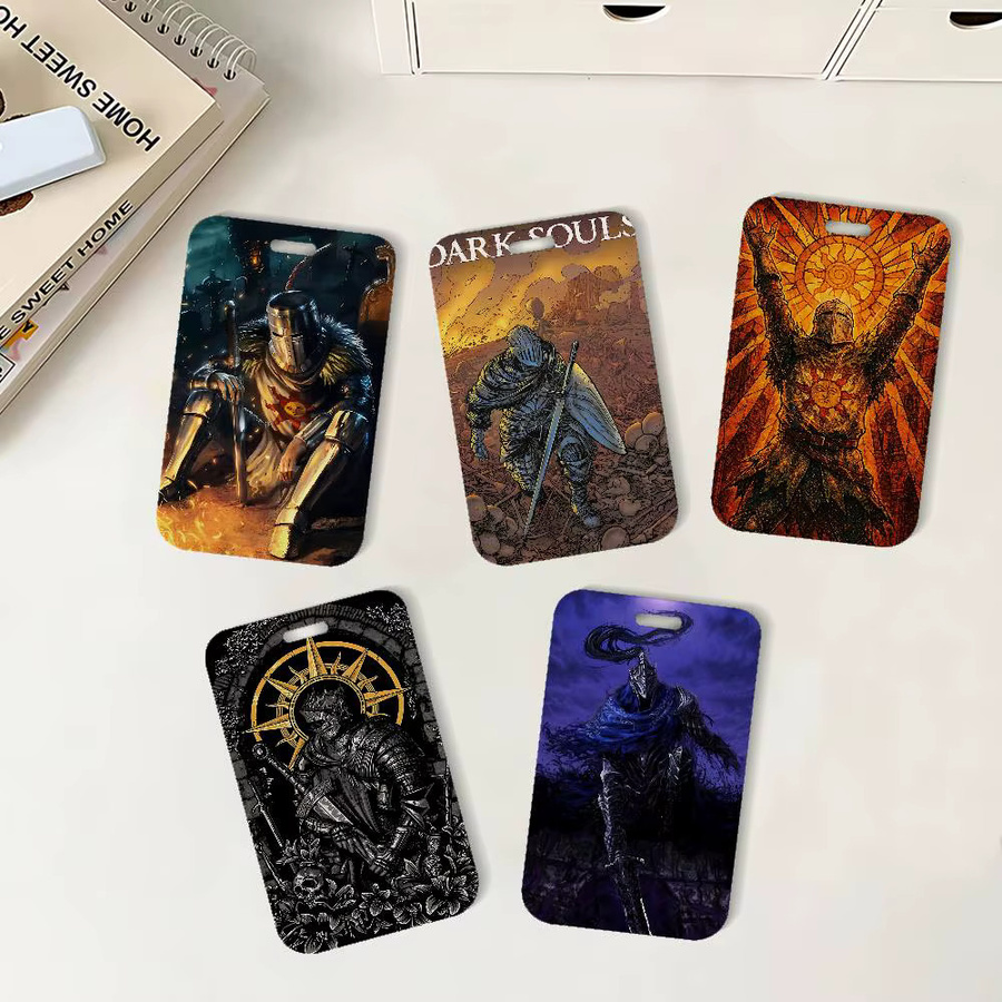 Game D-DARK S-SOULS Ausweishalter mit Umhängeband in Multicolour für Büro und Schule - Bild 2