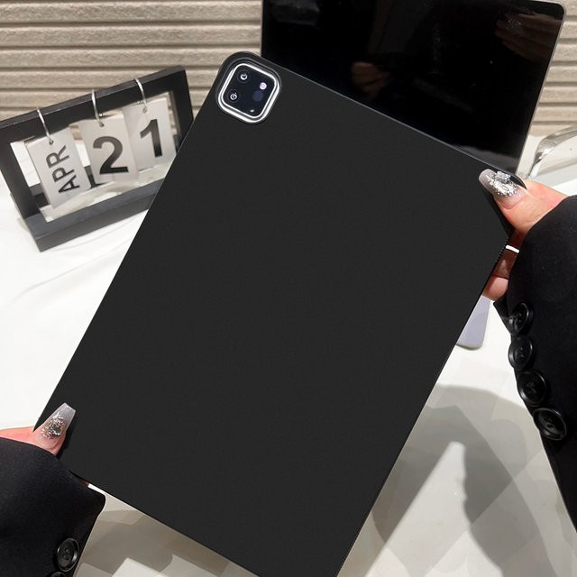 Schwarze Silikon-Tablet-Hülle für Apple iPad Modelle in weichem Design - Bild 1