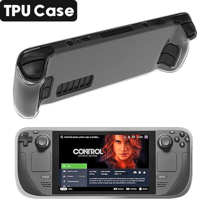 Transparente TPU-Schutzhülle für Steam Deck aus PC-Material in Weiß - Bild 1