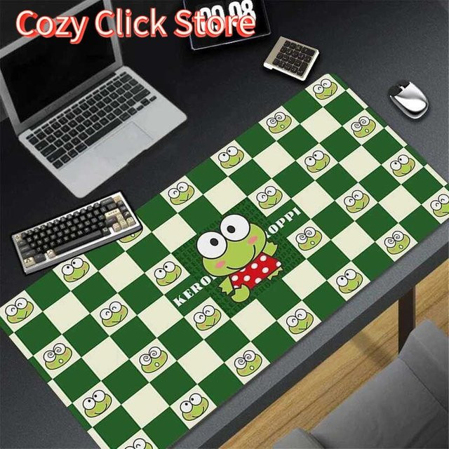 Potdemiel Gaming Mauspad Keroppi Cartoon Design in Grün - Bild 1