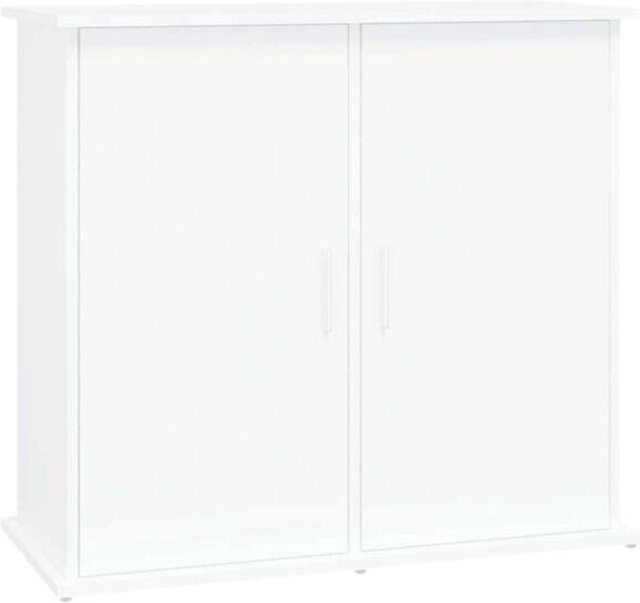 vidaXL Aquariumständer in Weiß mit glänzender Oberfläche und modernem Design, B/T/H: 81,0 x 36,0 x 73,0 cm - Bild 1