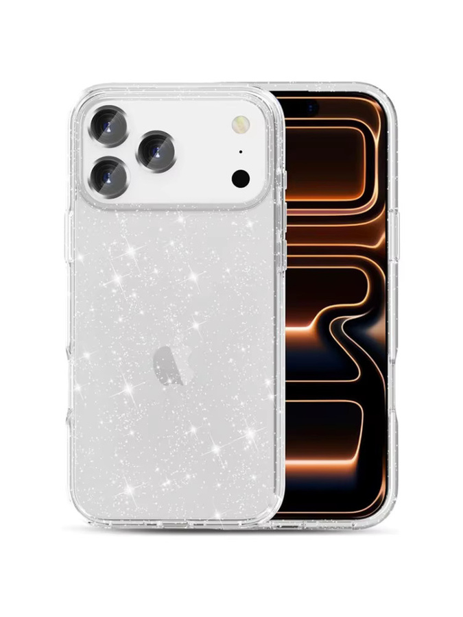 NMEGOU Glitzer Bling Soft Case Transparent für iPhone 17 Air 16E 15 14 13 12 11 Pro Max Plus - Bild 7