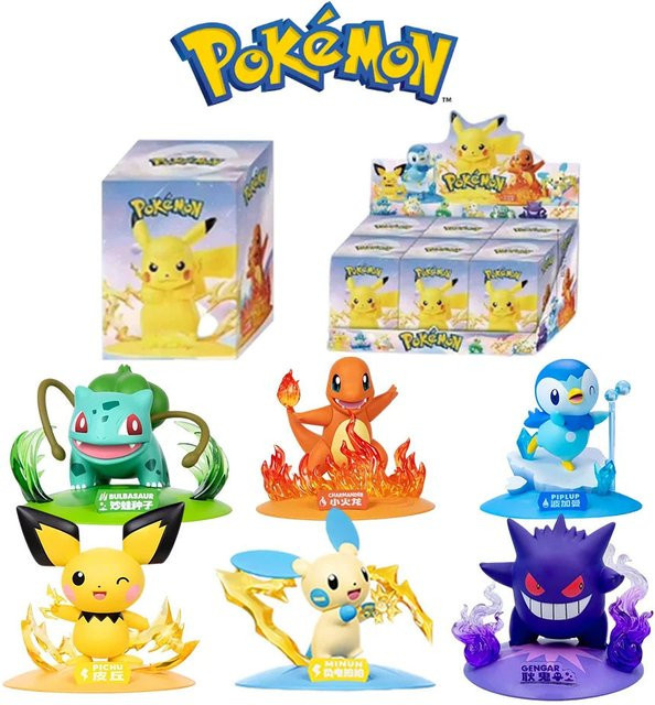 Bandai Pokémon Pikachu Actionfiguren, 12-teiliges Set - Bild 1