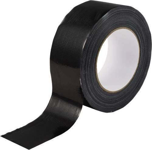 TOOLCRAFT Gewebeklebeband Power Duct Tape Schwarz B: 50 mm, L: 50 m - Bild 1