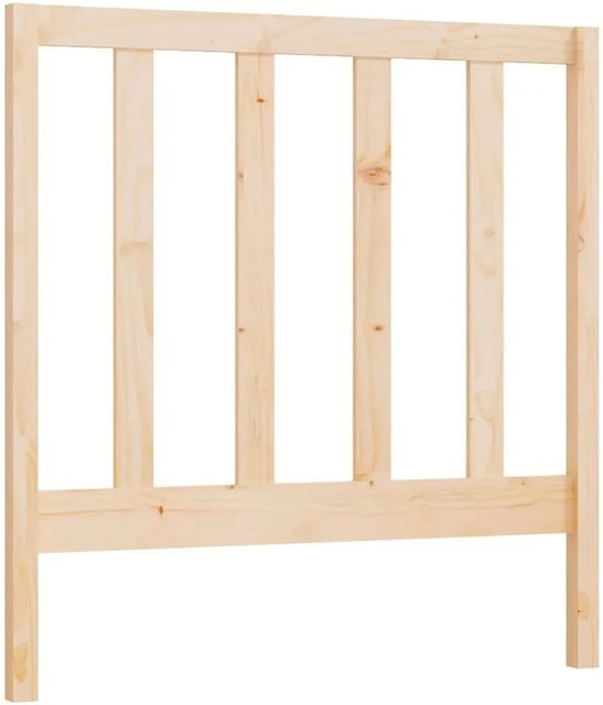 vidaXL Kopfteil aus Massivholz Kiefer in unbehandelter rustikaler Optik, B/T/H: 96 x 4 x 100 cm - Bild 1