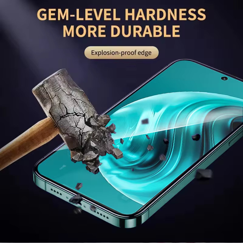 3er-Pack Huawei Nova 12i 12 I Displayschutz aus gehärtetem Glas, transparente Anti-Explosions-Folie mit Fingerabdruck-Entsperrungsschutz - Bild 3