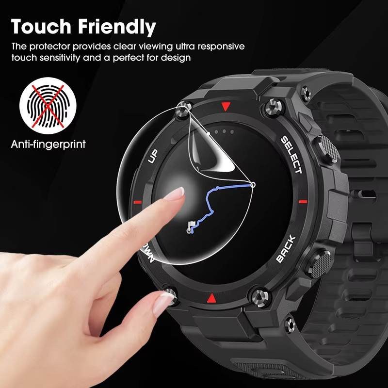 Huami Amazfit T-Rex Smartwatch Displayschutzfolie, Hydrogel, transparent, Unisex - Bild 2