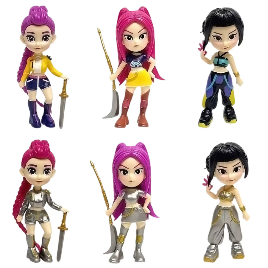 Bandai Anime K-Pop Girl Group Figuren, 6er-Set, 10cm, Actionfiguren - Bild 4
