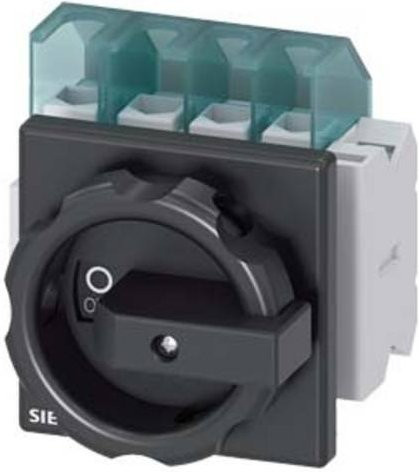Siemens Lasttrennschalter Schwarz 4polig 25A 16mm² 1 Schließer 1 Öffner 690 V/AC 3LD21032EP51 - Bild 1