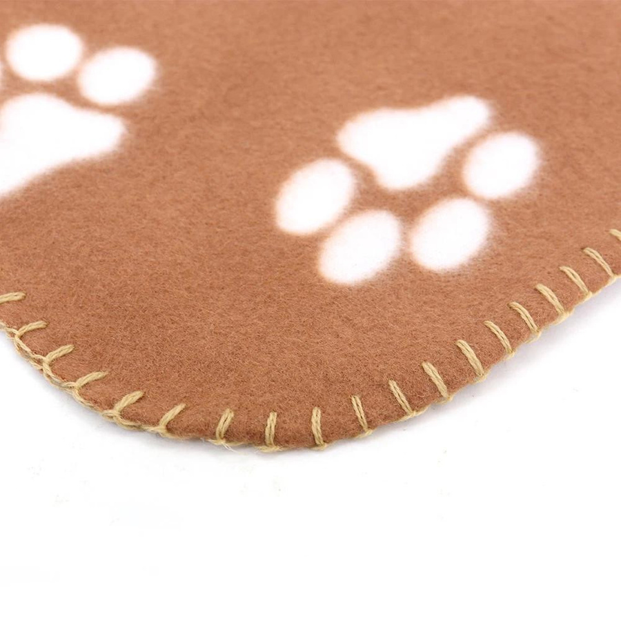 Yiran Furniture Fleecedecke für Haustiere mit Pfotenabdruck, weiche Schlafmatte für Hunde und Katzen, B/H: 60 x 70 cm - Bild 1