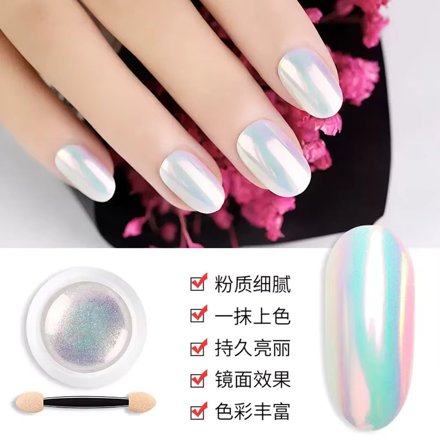 MAFANAILS Nagelpulver Perle Effekt Aurora Chrom, Unisex - Bild 4