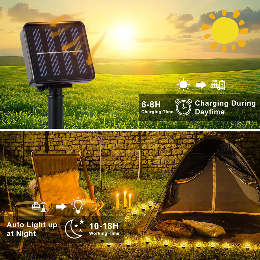 Leclstar Solar-LED-Blasenkugel-Rasenlichter in Multicolour, moderne dekorative Gartenleuchten für Terrasse und Außenbereich - Bild 2