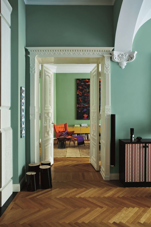 Farrow & Ball Modern Emulsion Archiv Colour Saxon Green 80 Wasserbasierte Dispersionsfarbe 5 l - Bild 2