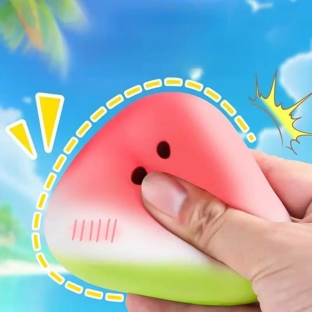 Linyi toy Wassermelone Squishy Anti-Stress Spielzeug grün - Bild 1