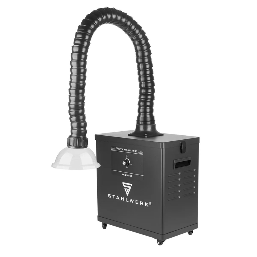 STAHLWERK Rauchabsaugung FE-210 ST mit 3-fach-Filter und 210 W Absauganlage in Schwarz - Bild 2