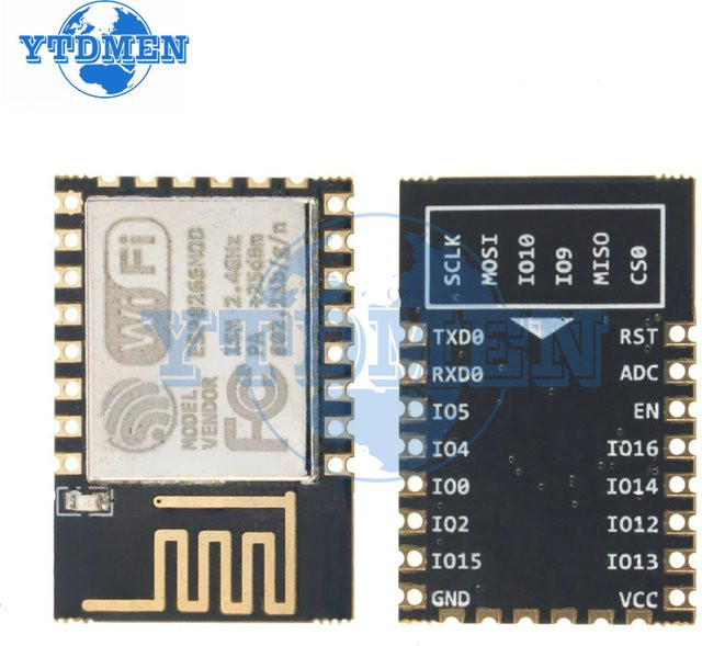 YTDMEN ESP-12E ESP-12F WiFi Serielles Modul ESP8266 Mikrocontroller Wireless Transceiver Remote Port Netzwerk Modul in Schwarz - Bild 1