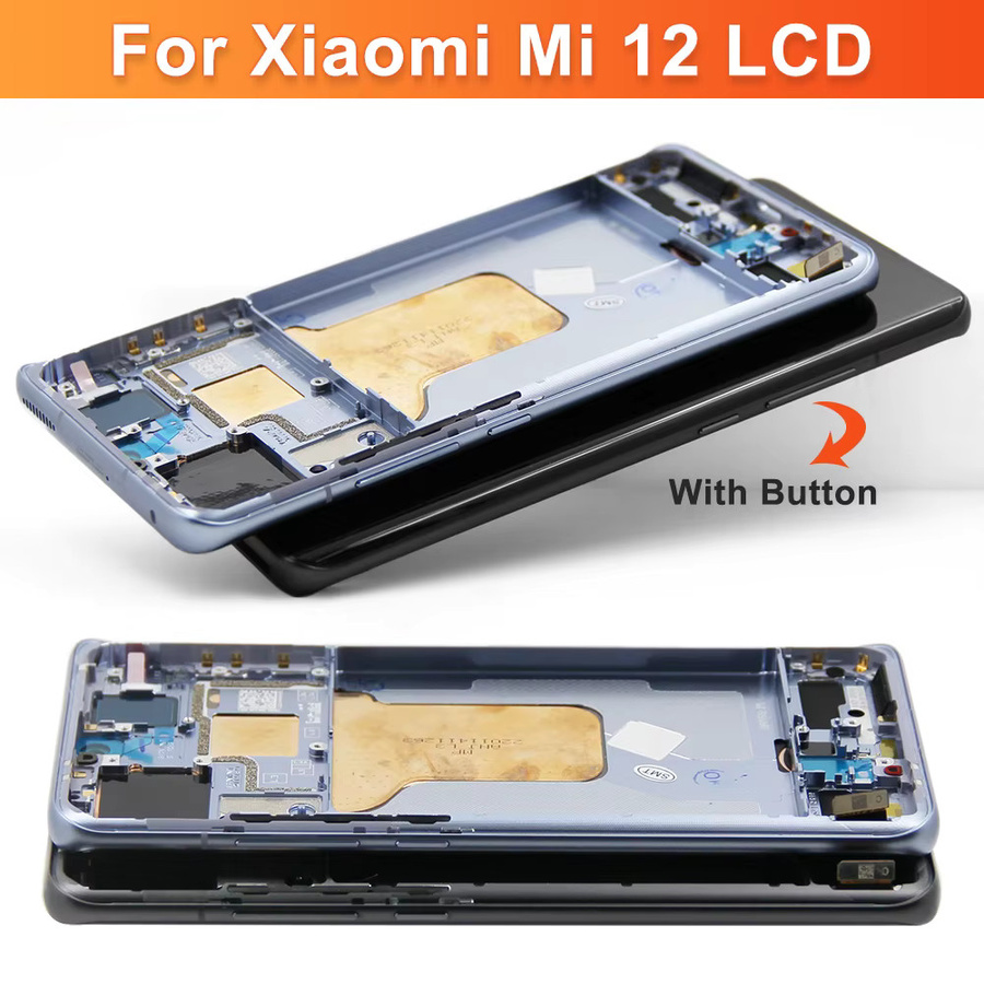 Xiaomi Mi 12 LCD Display mit 6,28 Zoll Touchscreen Digitizer Montage inklusive Rahmen in Schwarz für Mi 12X 2112123 AC-Bildschirm - Bild 3